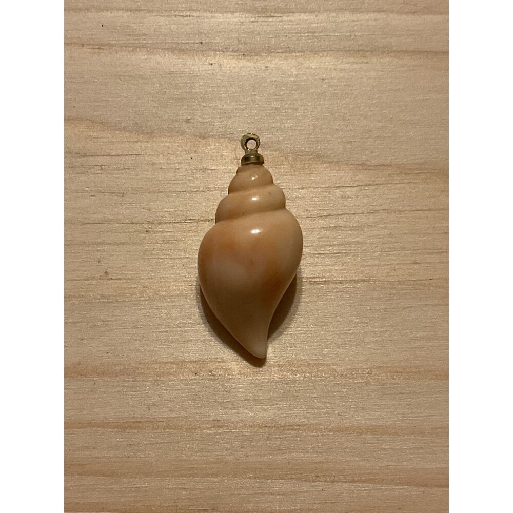 Natural Conch Shell Pendant With Metal Loop - Charm or Pendant Unique Beach Styl